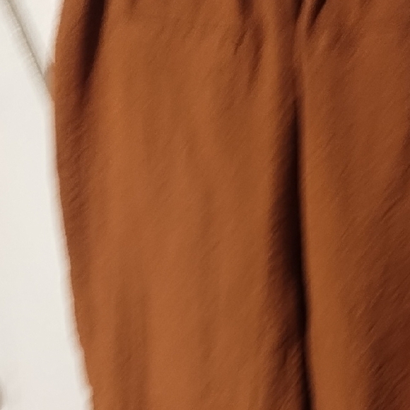 A New Day Lime New Women's Brown Tie-Waist Pants Size Small, Elastic Waist. - Picture 9 of 11
